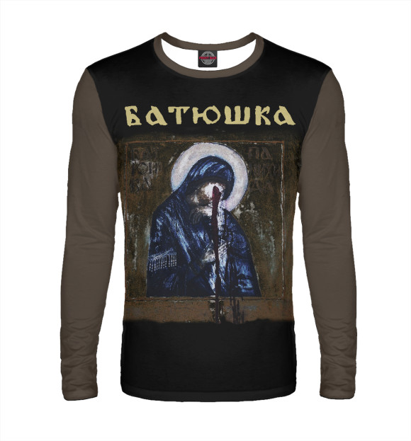 Мужской лонгслив с изображением Batushka цвета Белый