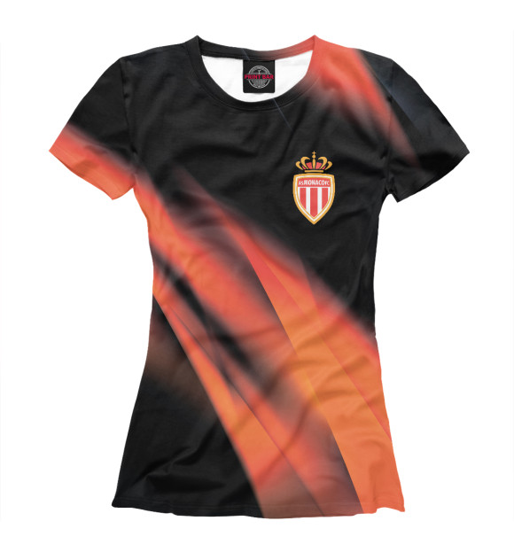 Футболка для девочек с изображением Monaco цвета Белый
