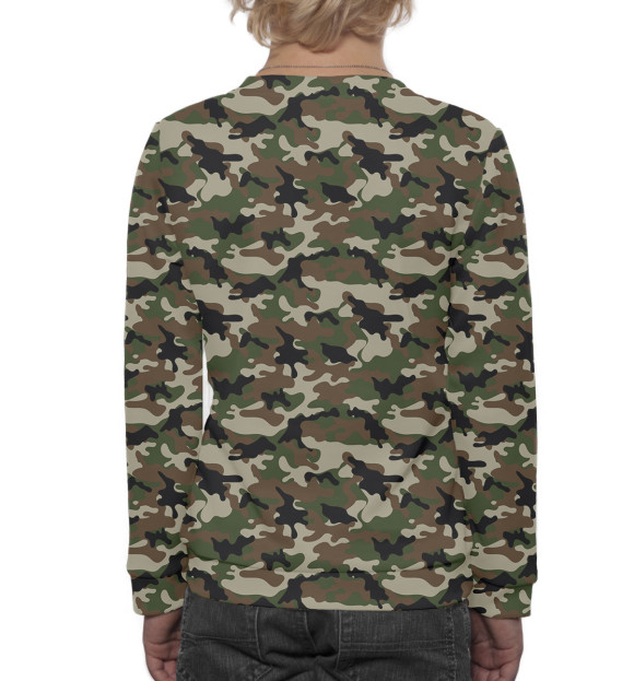 Свитшот для мальчиков с изображением Военная разведка цвета Белый