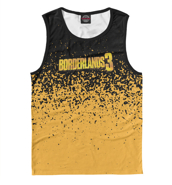 Майка для мальчика с изображением Borderlands цвета Белый