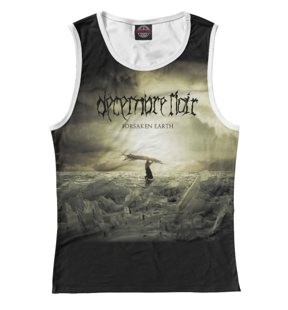 Женская майка с изображением Decembrenoir цвета Белый