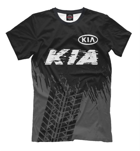 Футболки Print Bar KIA Speed Шины (черный фон) футболки print bar porsche карбоновый фон