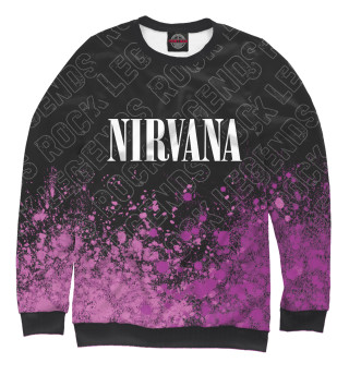 Свитшот для девочек Nirvana Rock Legends (пурпур)