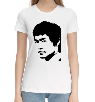 Женская хлопковая футболка Брюс Ли 2