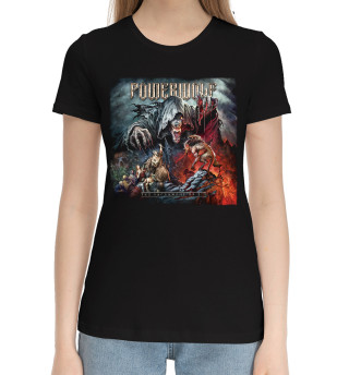 Хлопковая футболка для девочек Powerwolf