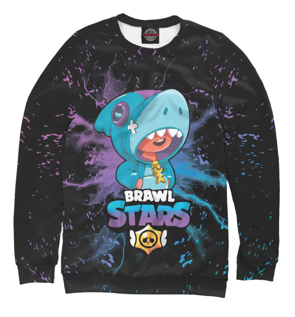 Свитшот для девочек с изображением Brawl Stars цвета Белый
