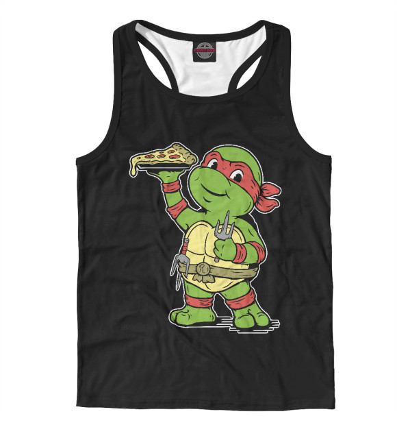 Мужская майка-борцовка с изображением Raphael цвета Белый