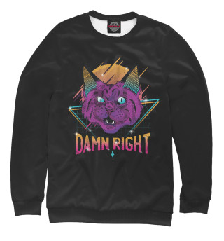 Свитшот для девочек Neon party cat