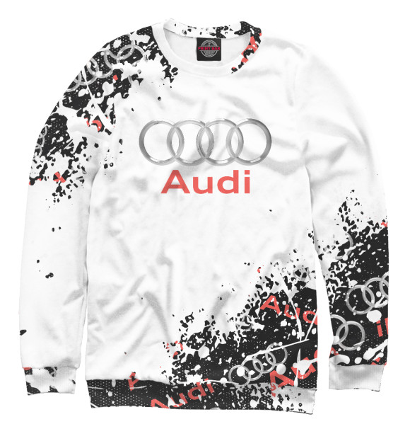 Свитшот для мальчиков с изображением Audi цвета Белый