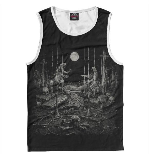 Майка для мальчика с изображением Mortuarydrape цвета Белый