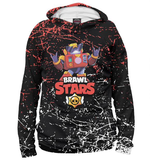 Женское худи с изображением BRAWL STARS SURGE цвета Белый