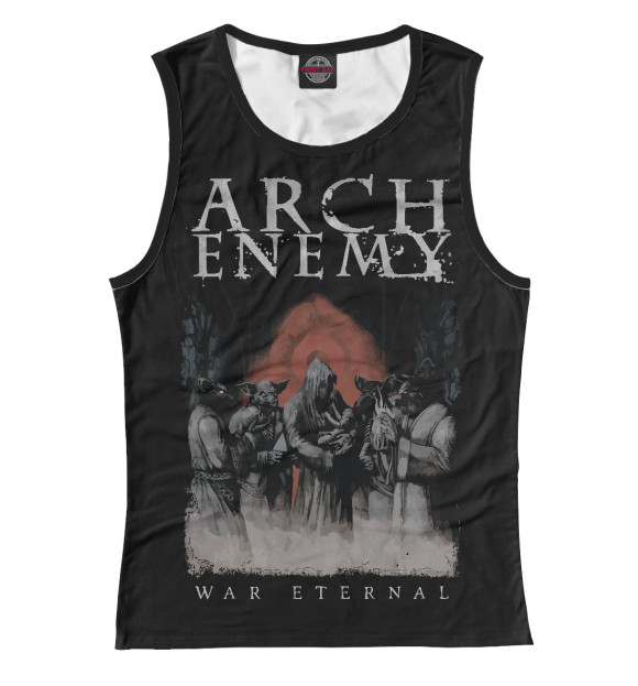 Майка для девочки с изображением Arch Enemy цвета Белый
