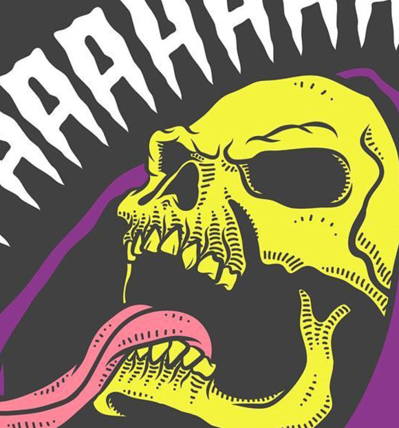 Женская футболка с изображением Скелетор хи-мен череп ahegao не аниме цвета Белый