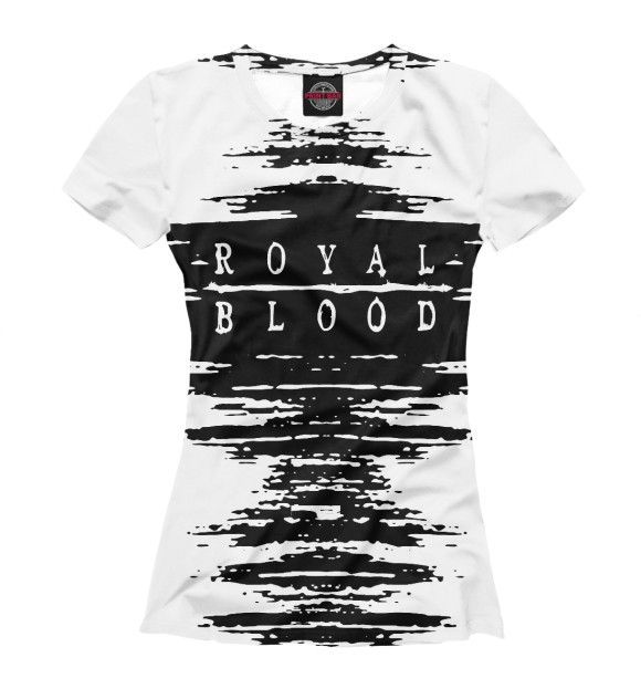 Женская футболка с изображением Royal blood цвета Белый