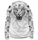 Мужское худи Тигр на белом фоне