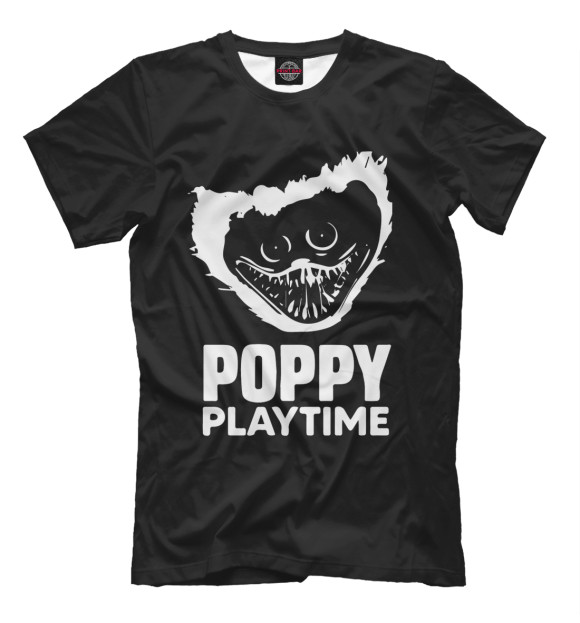 Мужская футболка с изображением Poppy Playtime цвета Белый