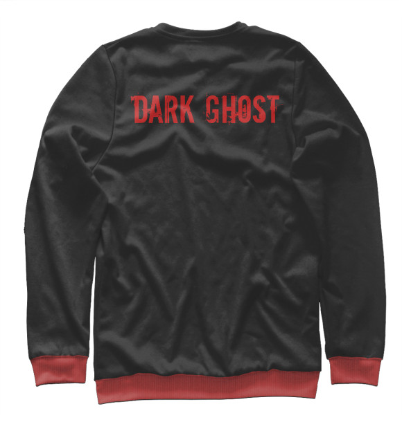 Свитшот для мальчиков с изображением Dark ghost цвета Белый