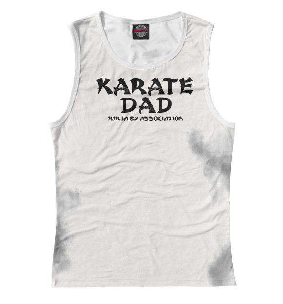 Майка для девочки с изображением Karate Dad Tee цвета Белый