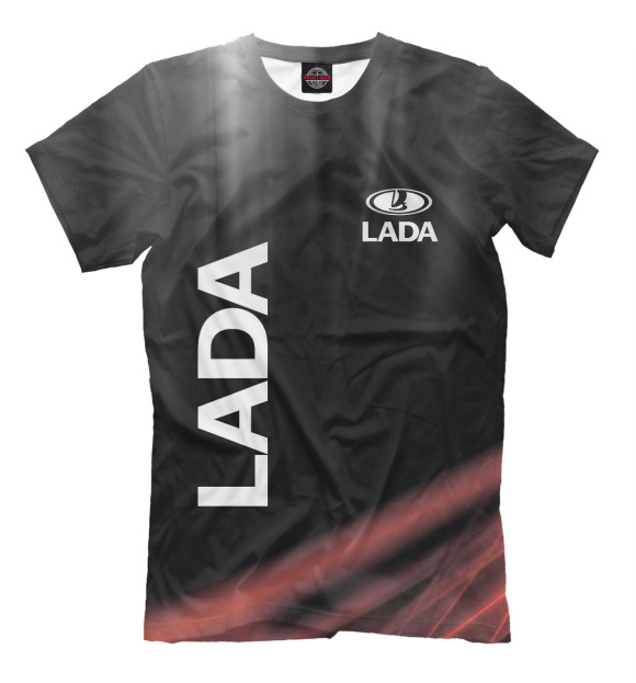 Мужская футболка с изображением LADA цвета Белый