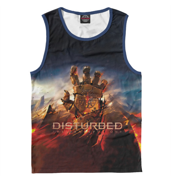 Майка для мальчика с изображением Disturbed альбом цвета Белый