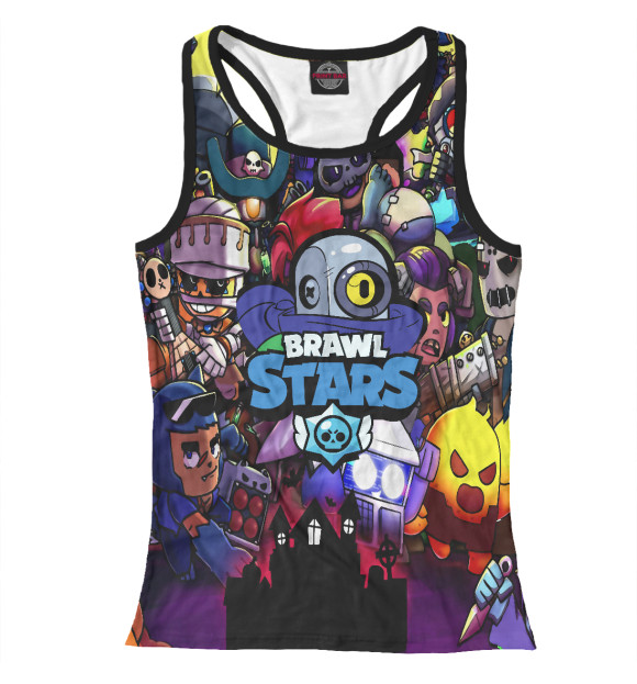 Женская майка-борцовка с притом Ricochet цвета Белый Женская майка-борцовка с изображением Ricochet цвета Белый