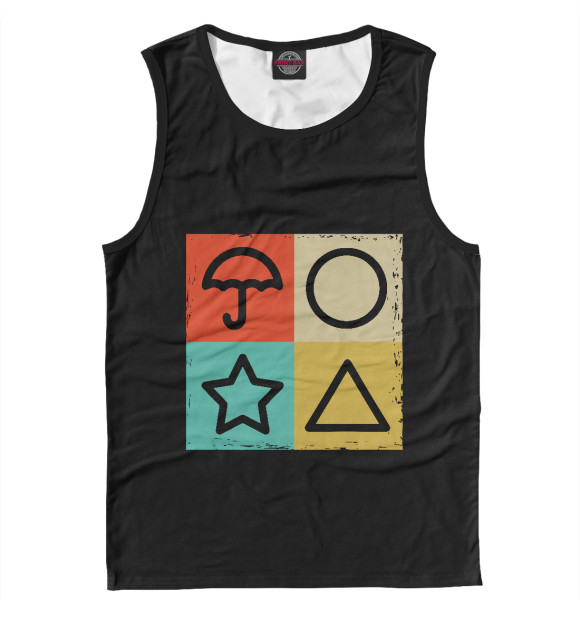 Майка для мальчика с изображением Squid Game цвета Белый