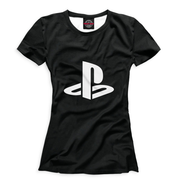 Футболка для девочек с изображением Sony PlayStation цвета Белый