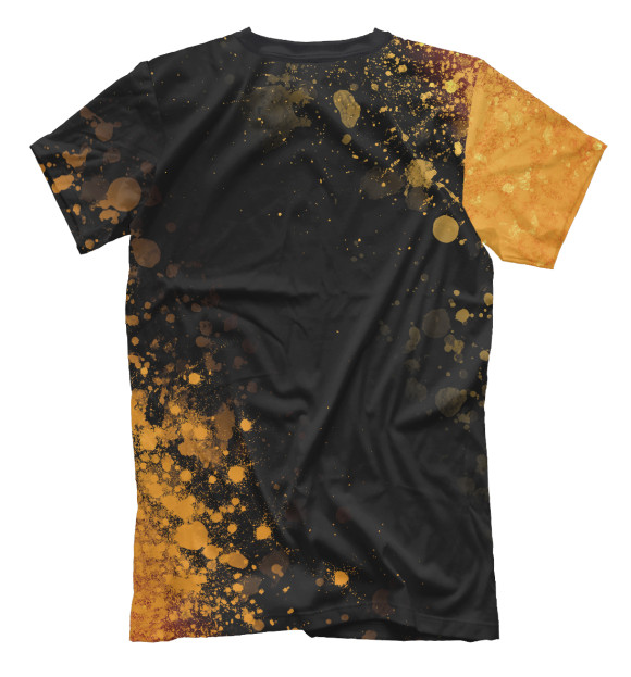 Мужская футболка с изображением Роман Россия Золото (распыление) цвета Белый