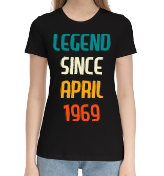 Хлопковая футболка для девочек Legend Since April 1969
