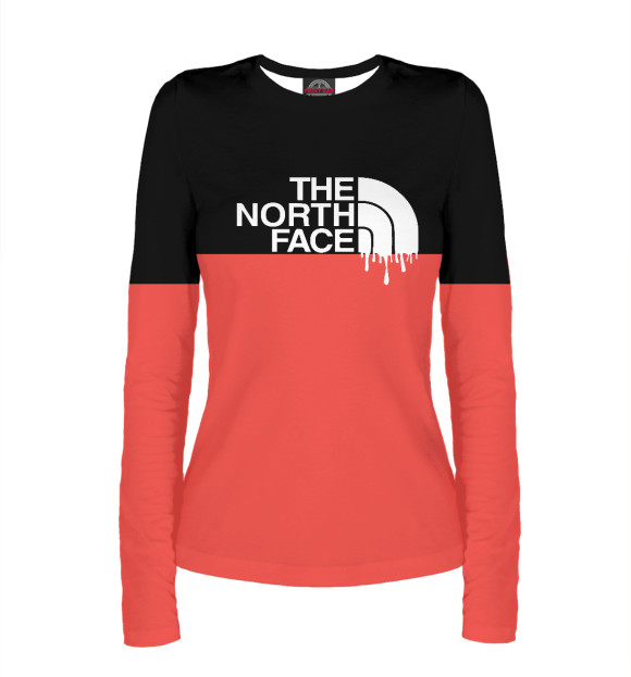 Женский лонгслив с изображением The North Face цвета Белый