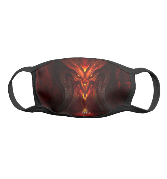 Маска тканевая с изображением Diablo 2021 цвета Белый
