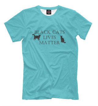 Мужская футболка Black cats lives matter