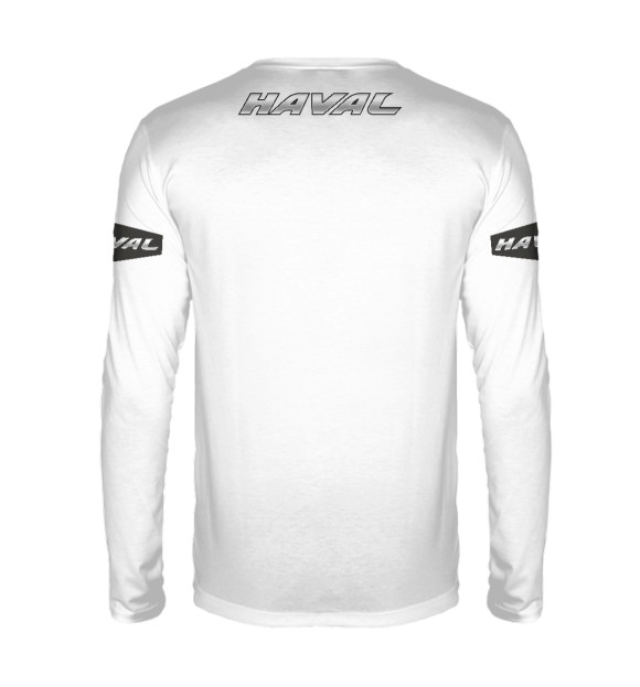 Мужской лонгслив с изображением Haval цвета Белый
