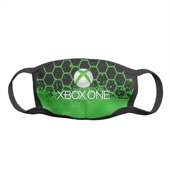 Маска тканевая с притом Xbox | Иксбокс цвета Белый Маска тканевая с изображением Xbox | Иксбокс цвета Белый