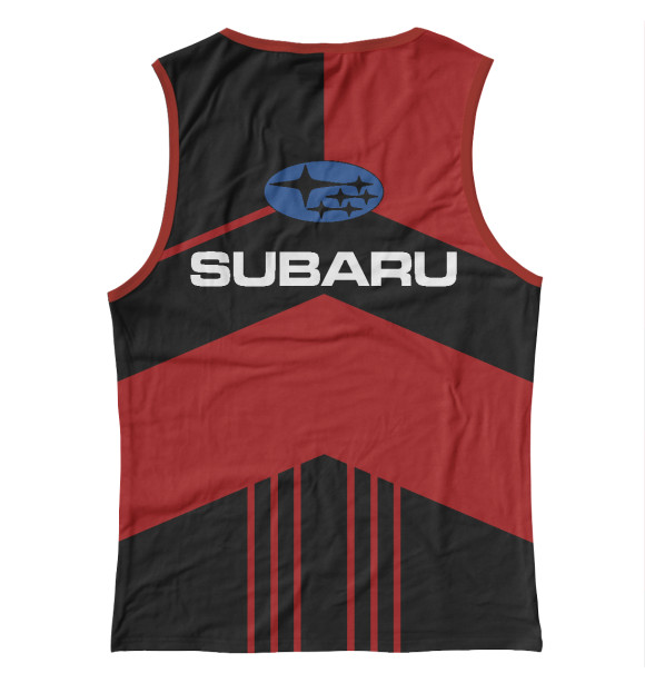 Майка для девочки с изображением Subaru цвета Белый