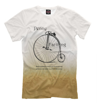 Мужская футболка Antique bicycle