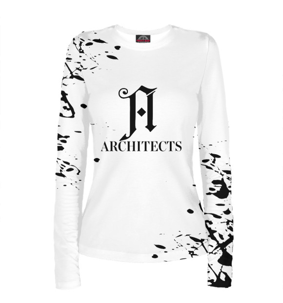Женский лонгслив с изображением Architects цвета Белый