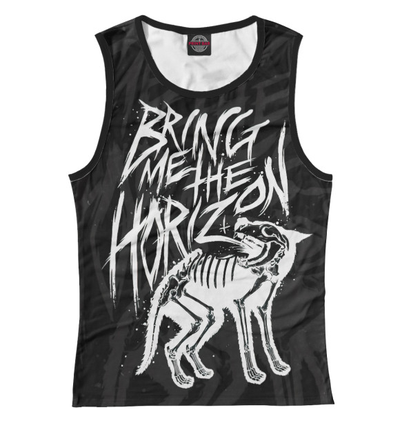 Майка для девочки с изображением Bring Me The Horizon цвета Белый
