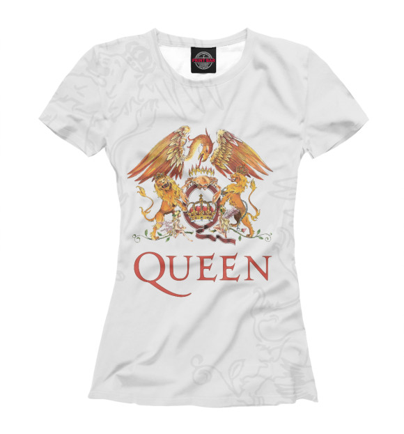 Женская футболка с изображением Queen цвета Белый
