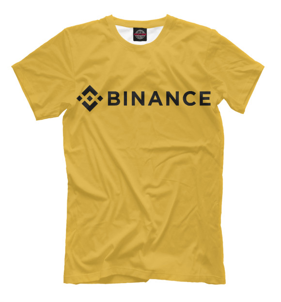 Мужская футболка с изображением Binance цвета Белый