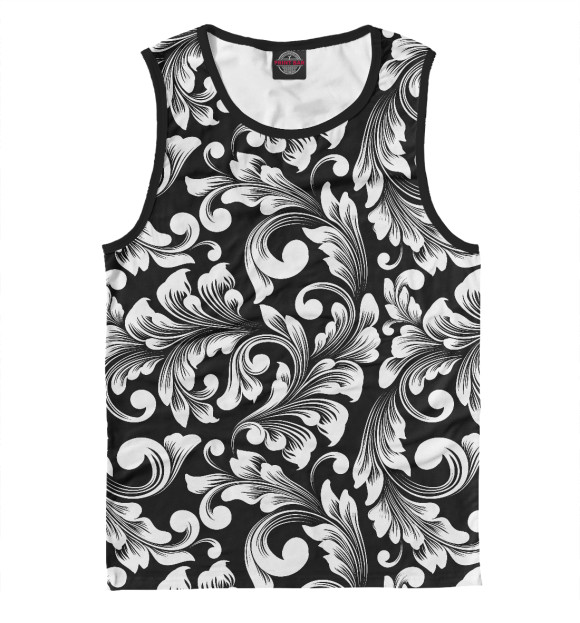 Майка для мальчика с изображением Природный орнамент цвета Белый