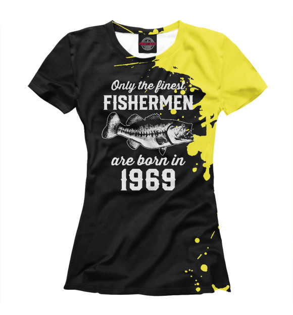 Женская футболка с изображением Fishermen 1969 цвета Белый