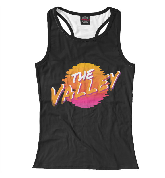 Женская майка-борцовка с изображением Suns - The Valley цвета Белый