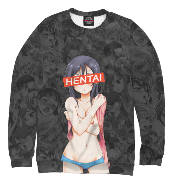Свитшот для мальчиков с изображением Hentai цвета Белый