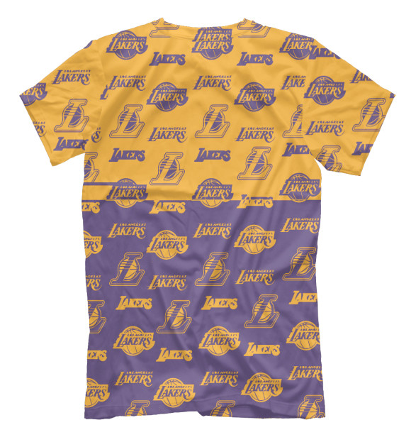Мужская футболка с изображением Los Angeles Lakers цвета Белый
