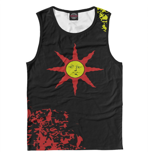 Мужская майка с изображением Dark Souls цвета Белый