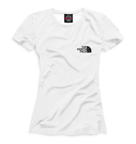 Футболка для девочек с изображением The North Face цвета Белый