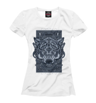 Женская футболка Vintage Wolf