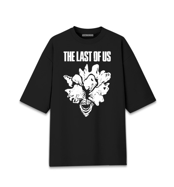 Женская футболка оверсайз с изображением The Last of Us цвета Черный