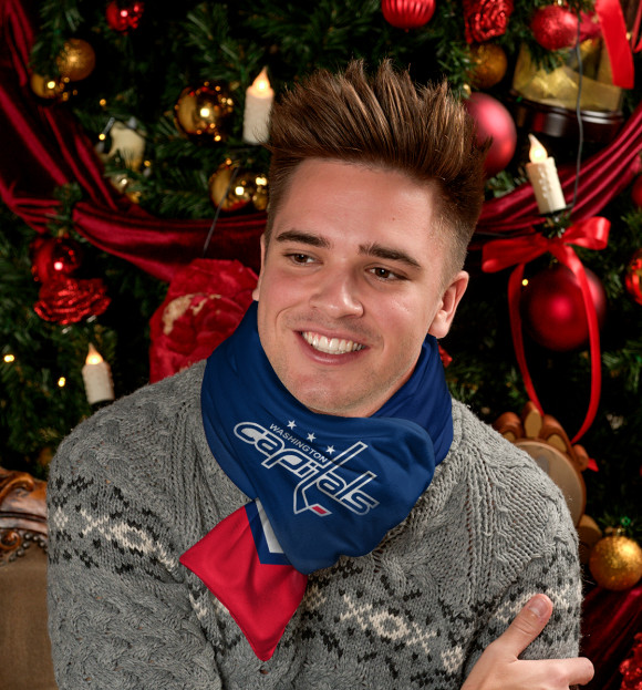 Шарф с изображением Washington Capitals цвета Белый